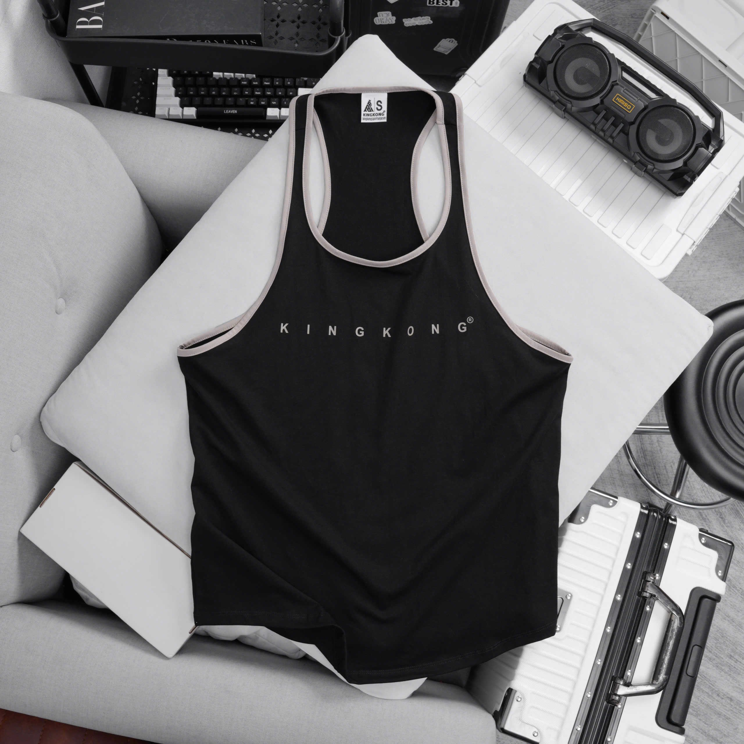 Cool Cotton Men's Tanktop with Small Straps