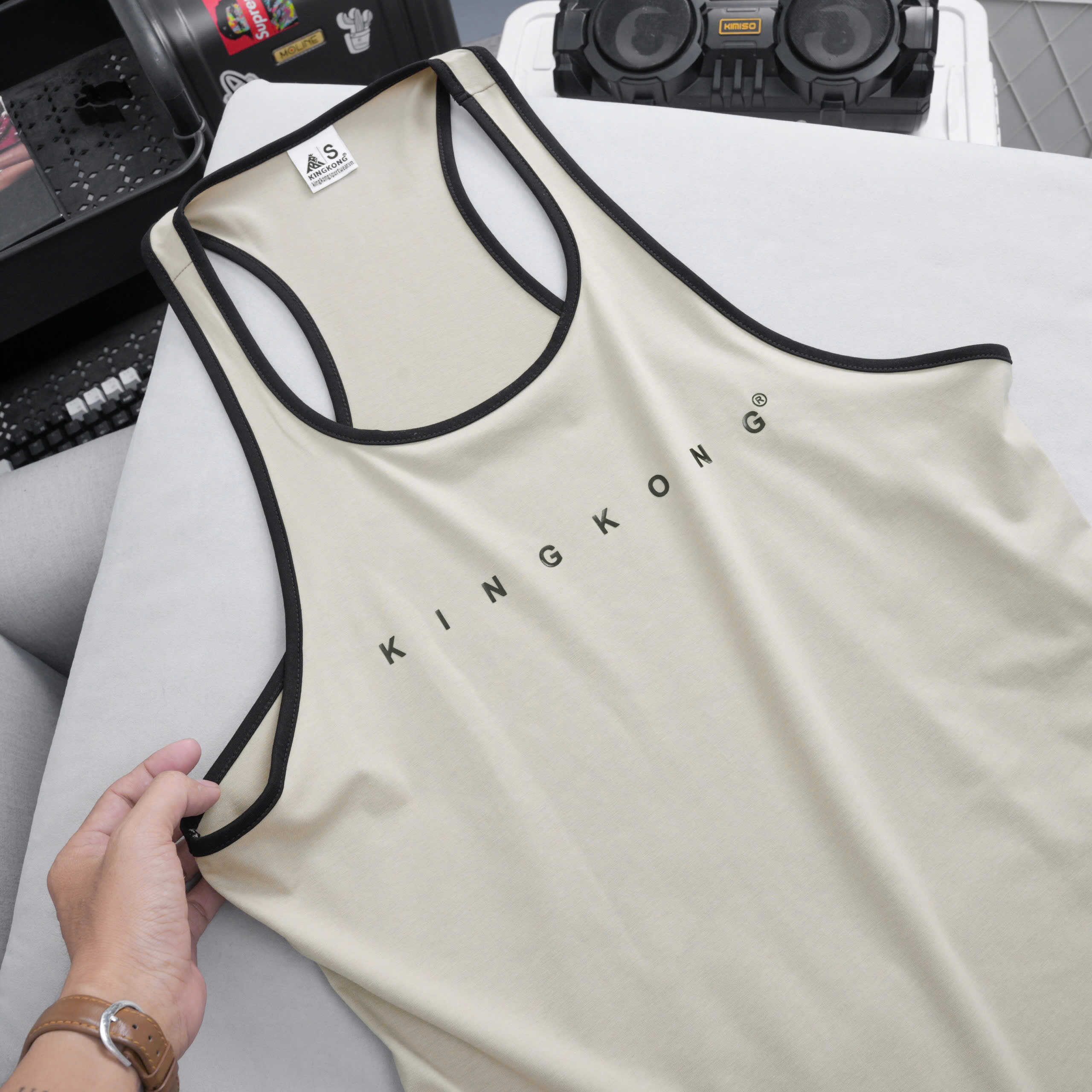 Cool Cotton Men's Tanktop with Small Straps