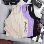 Cotton Tanktop with Sports Letters