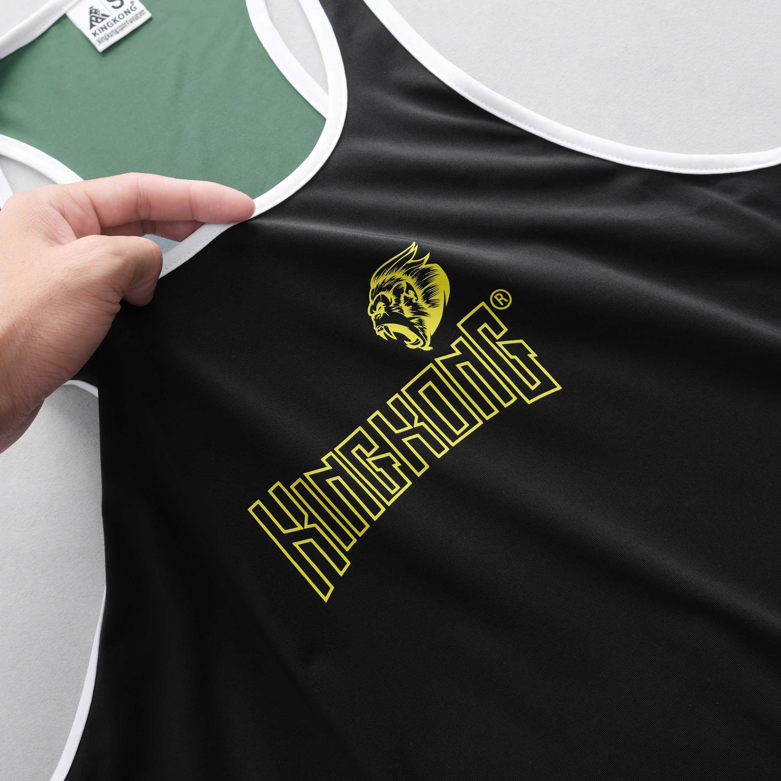 White Trim Poly Sports TankTop