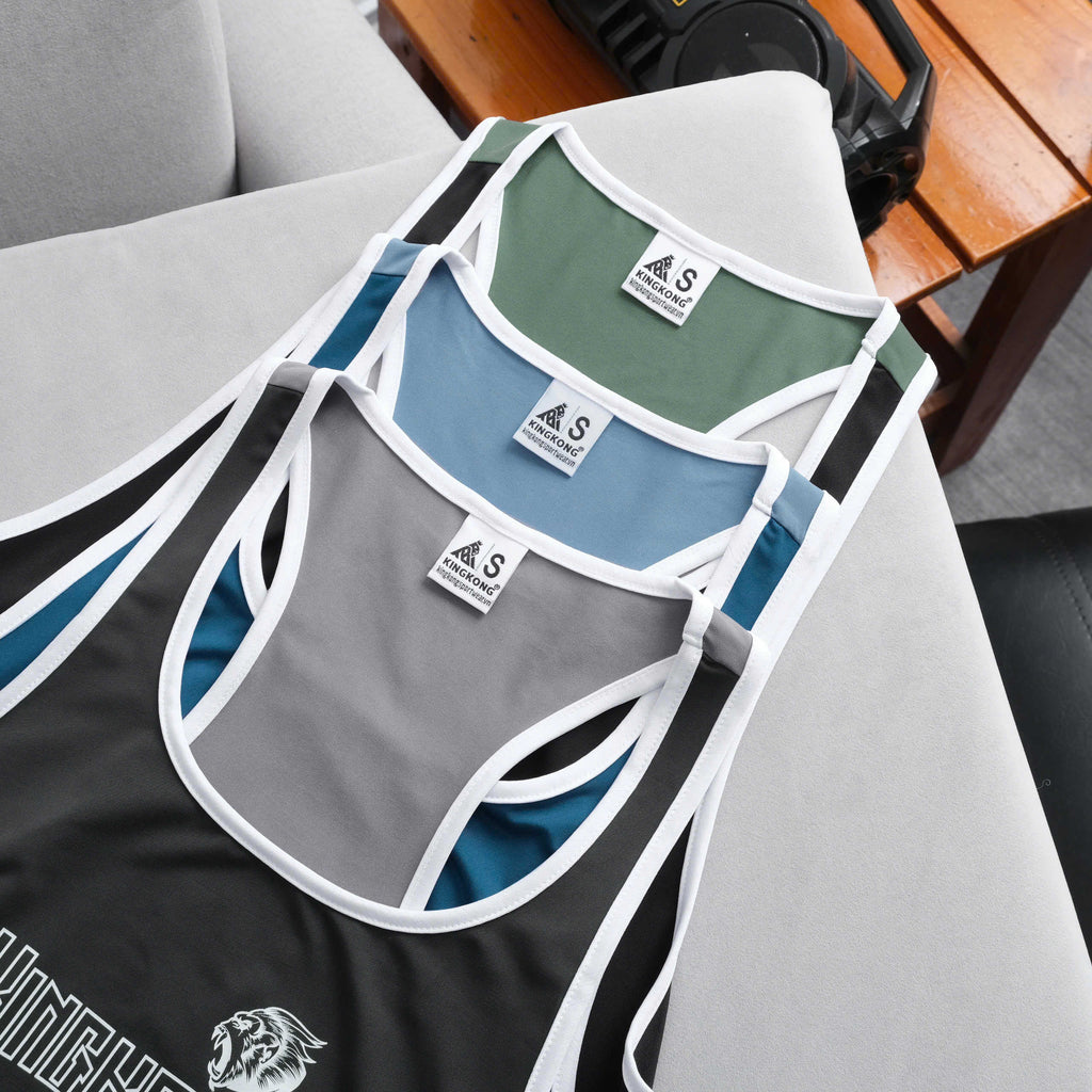 White Trim Poly Sports TankTop