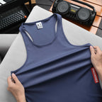 KingKong Fitted Ribbed Tank Top with Logo Tag