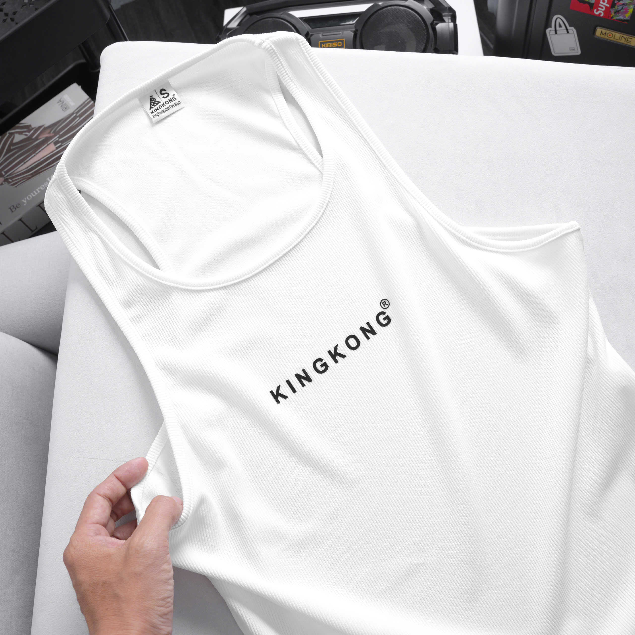 KingKong Ribbed Muscle Fit Tank Top