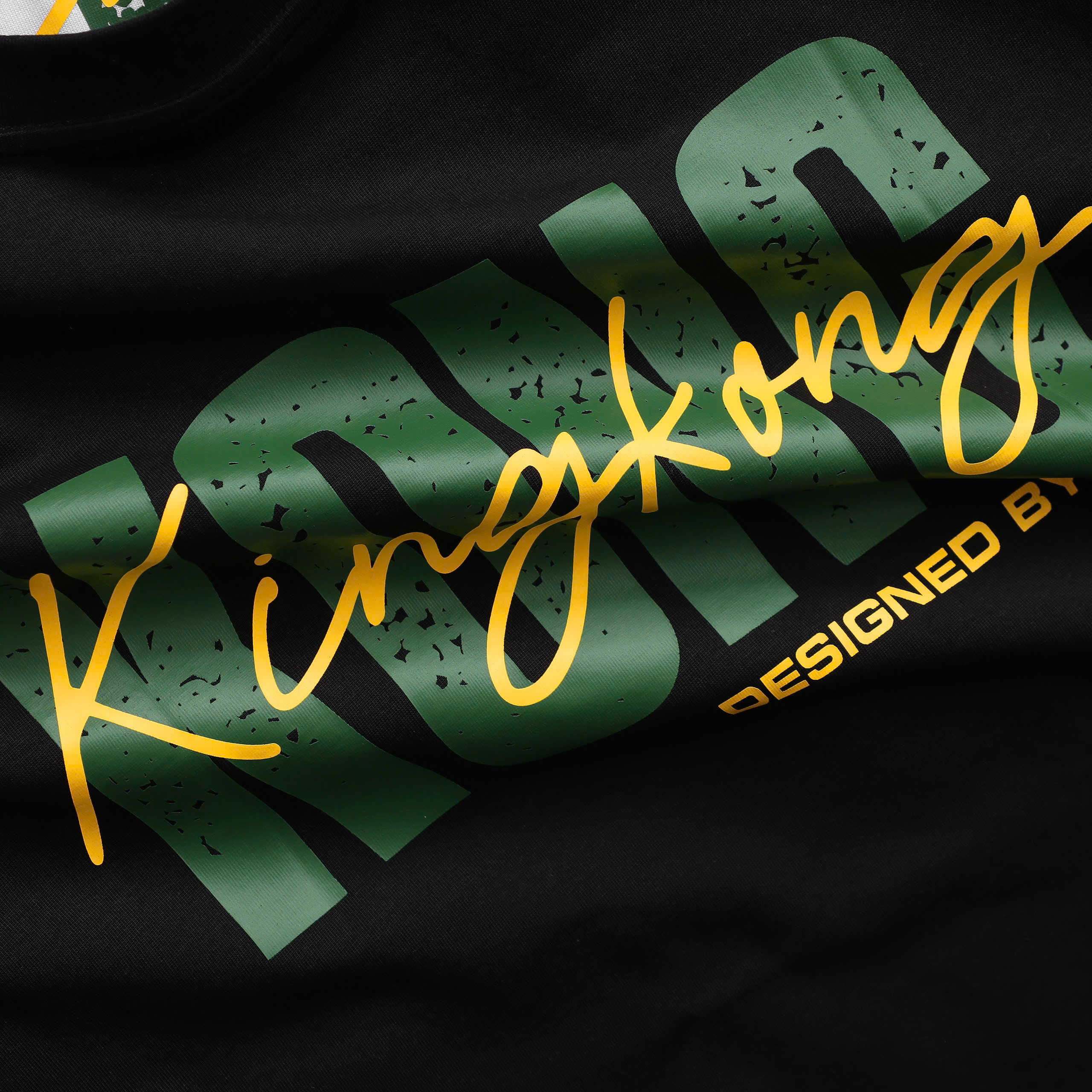 Oversize Stretch T-shirt with KingKong Logo Printed