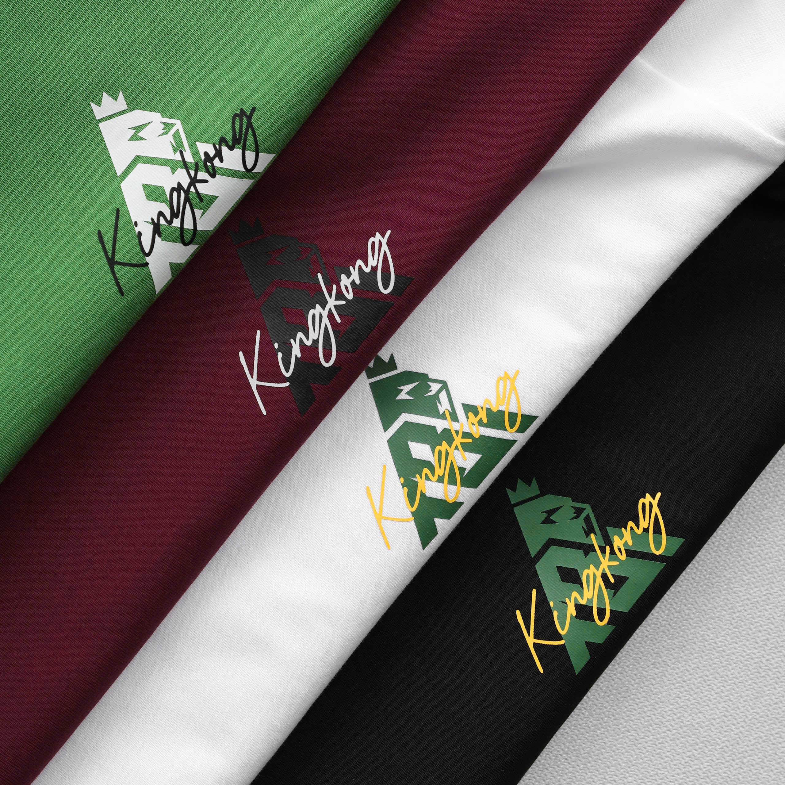 Oversize Stretch T-shirt with KingKong Logo Printed