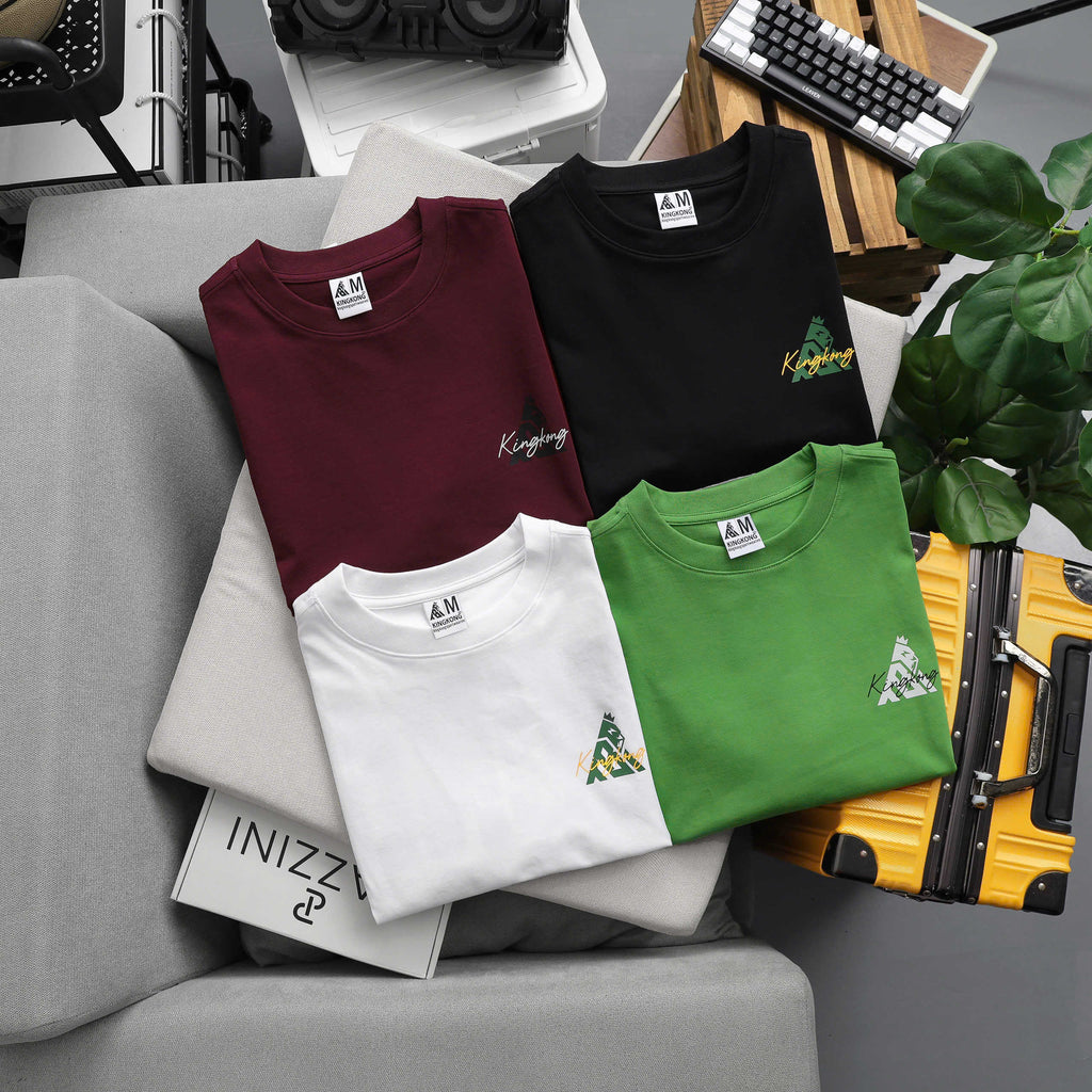Oversize Stretch T-shirt with KingKong Logo Printed
