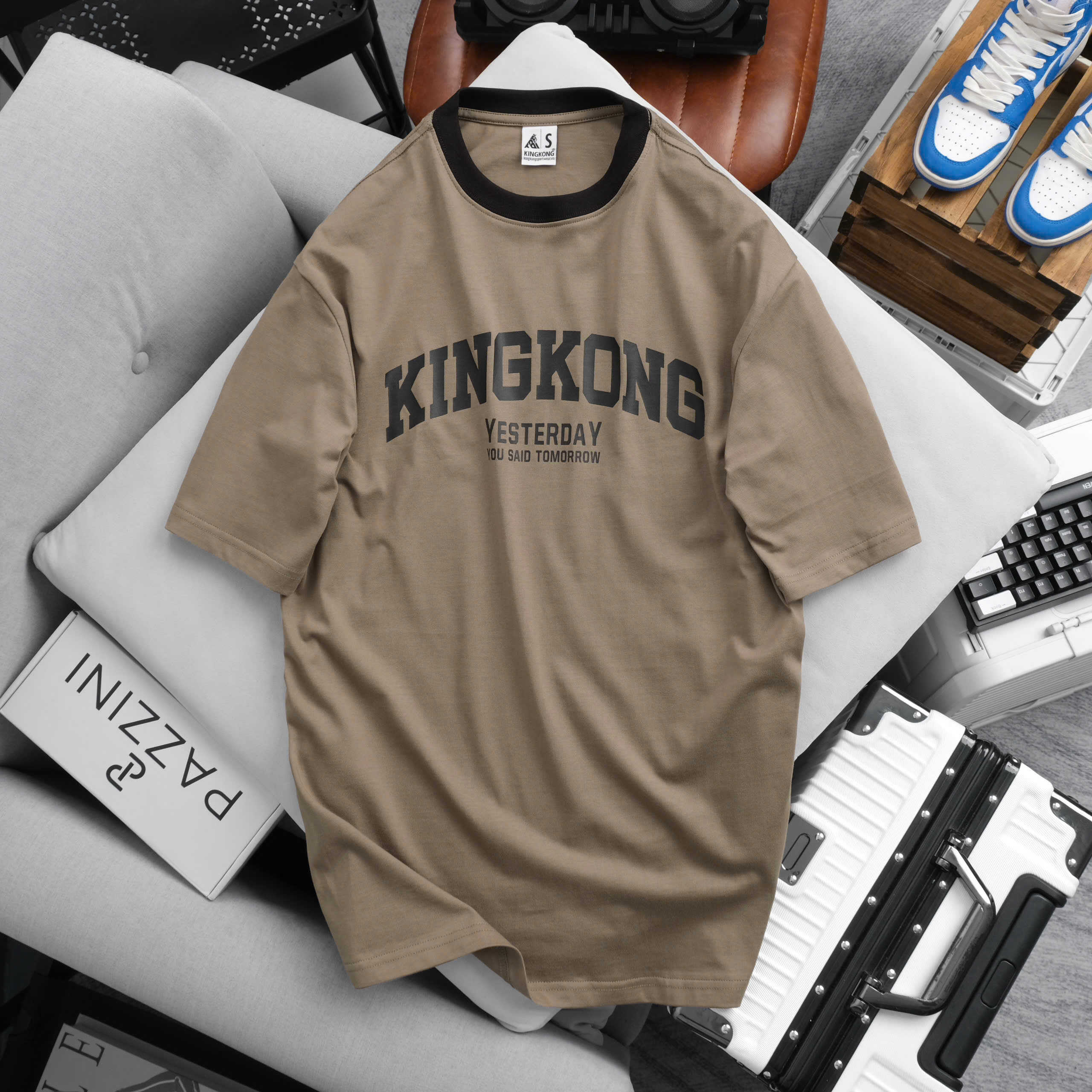 Oversize Cotton Basic T-shirt KingKong Yesterday