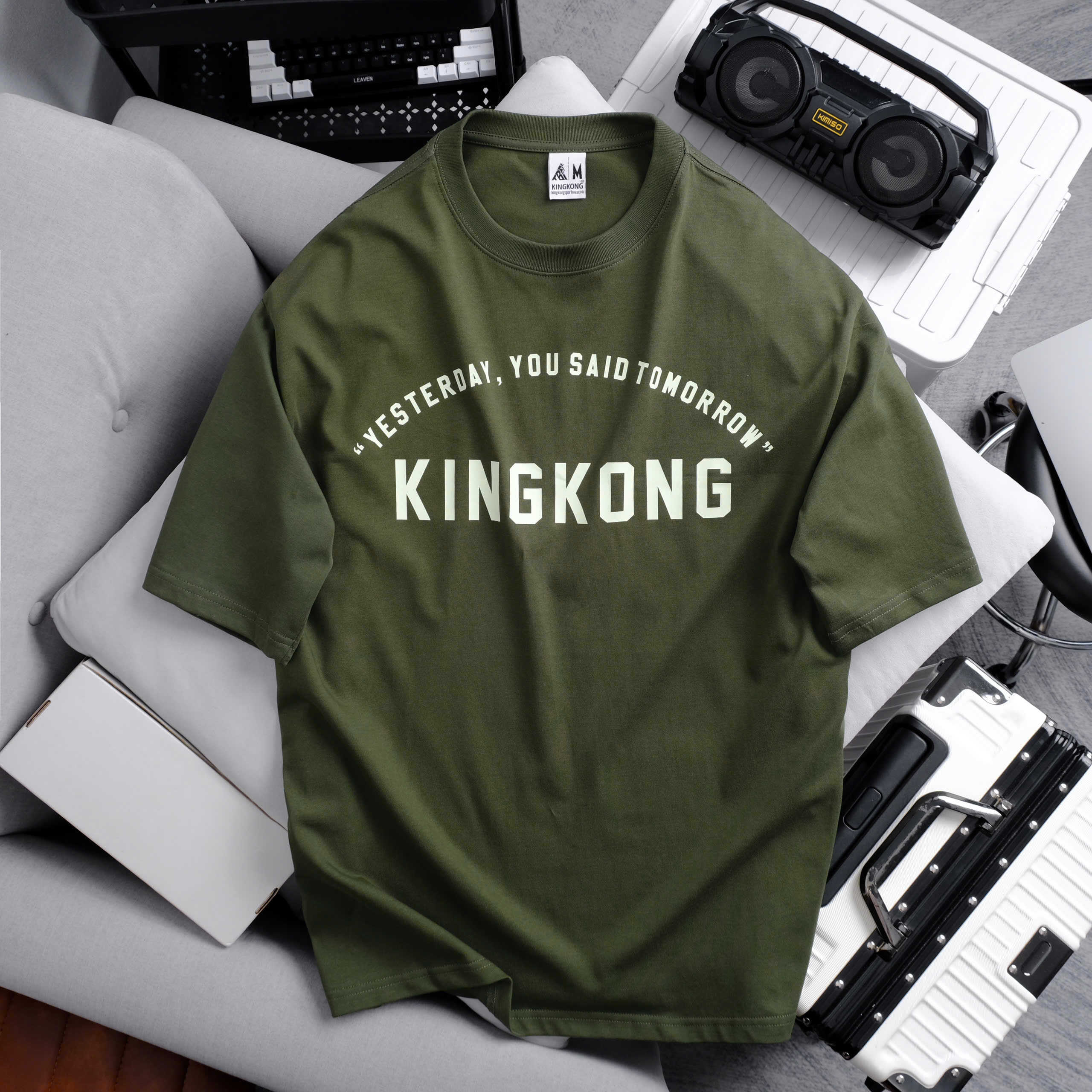 Cotton Basic T-shirt Big Size KingKong Yesterday