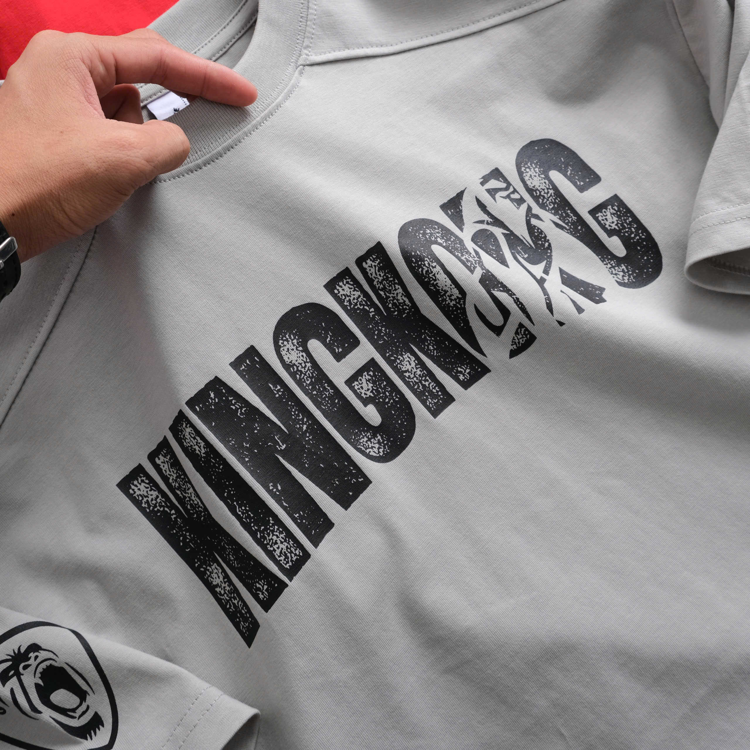 Oversize T-shirt Basic Plain Cotton Printed Letters