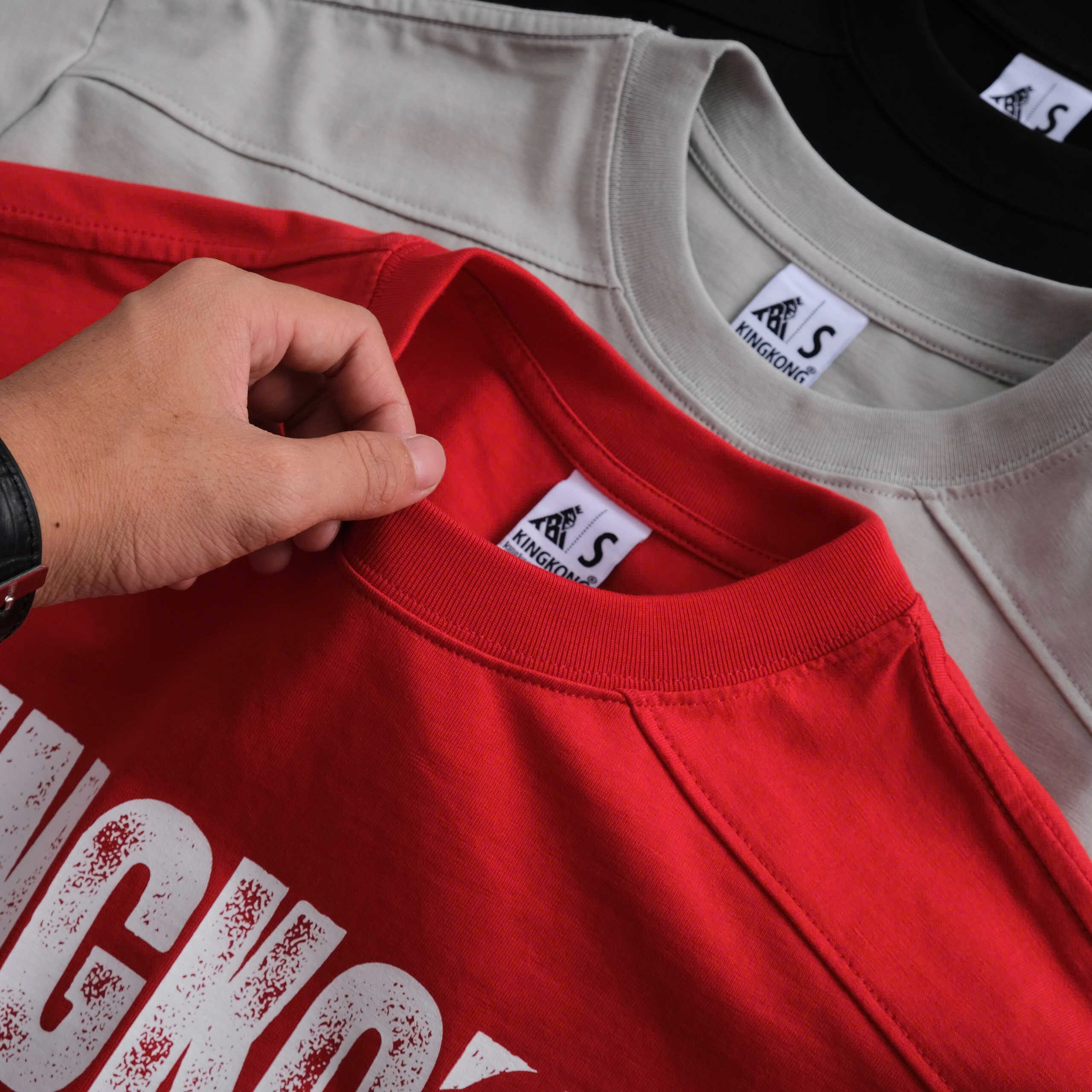 Oversize T-shirt Basic Plain Cotton Printed Letters