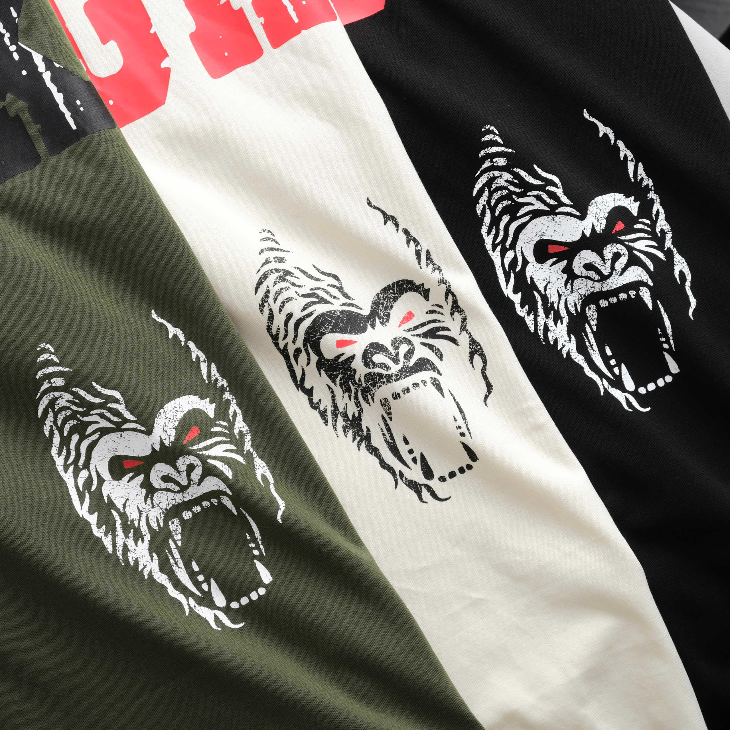 Oversize T-shirt Round Neck KingKong Printed