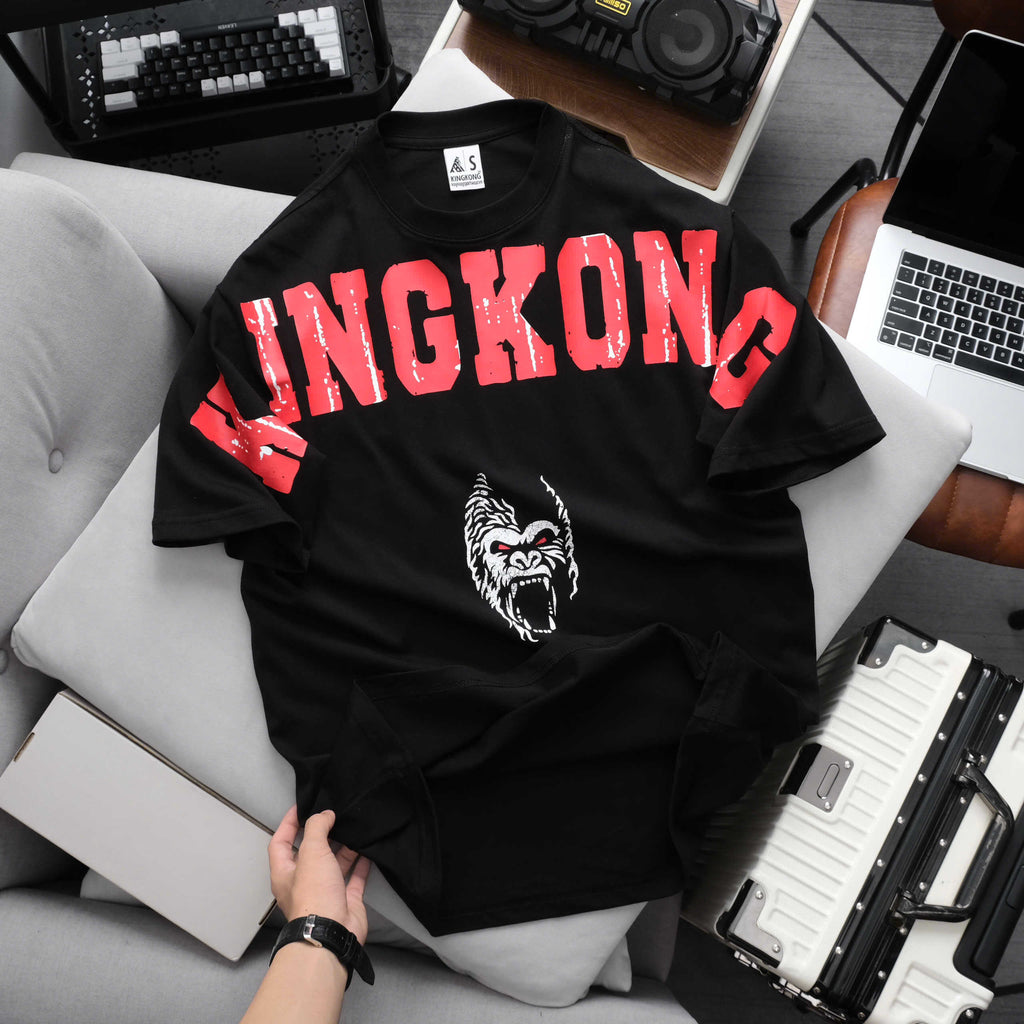 Oversize T-shirt Round Neck KingKong Printed