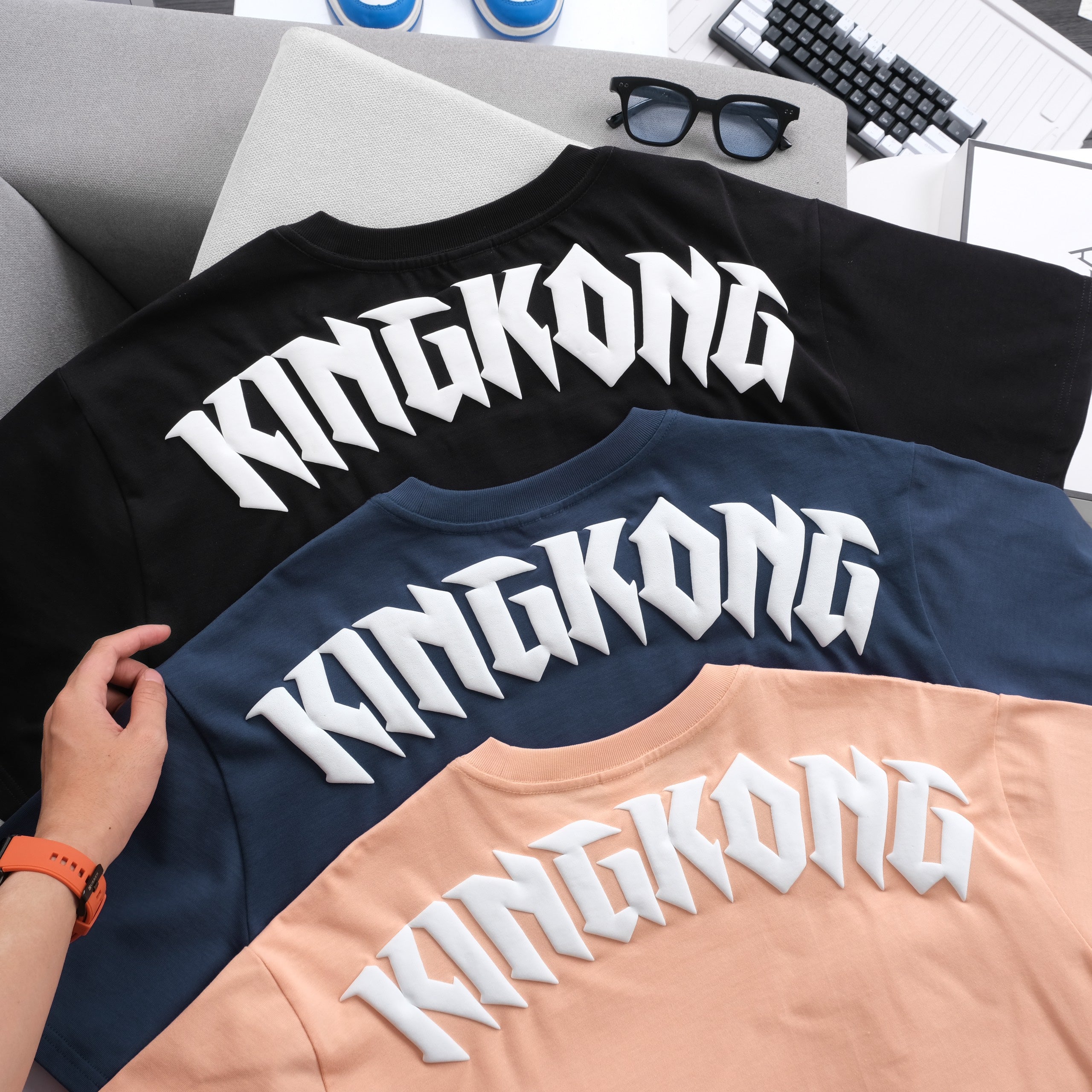 Personality Short Sleeve KINGKONG Letter Printed T-shirt