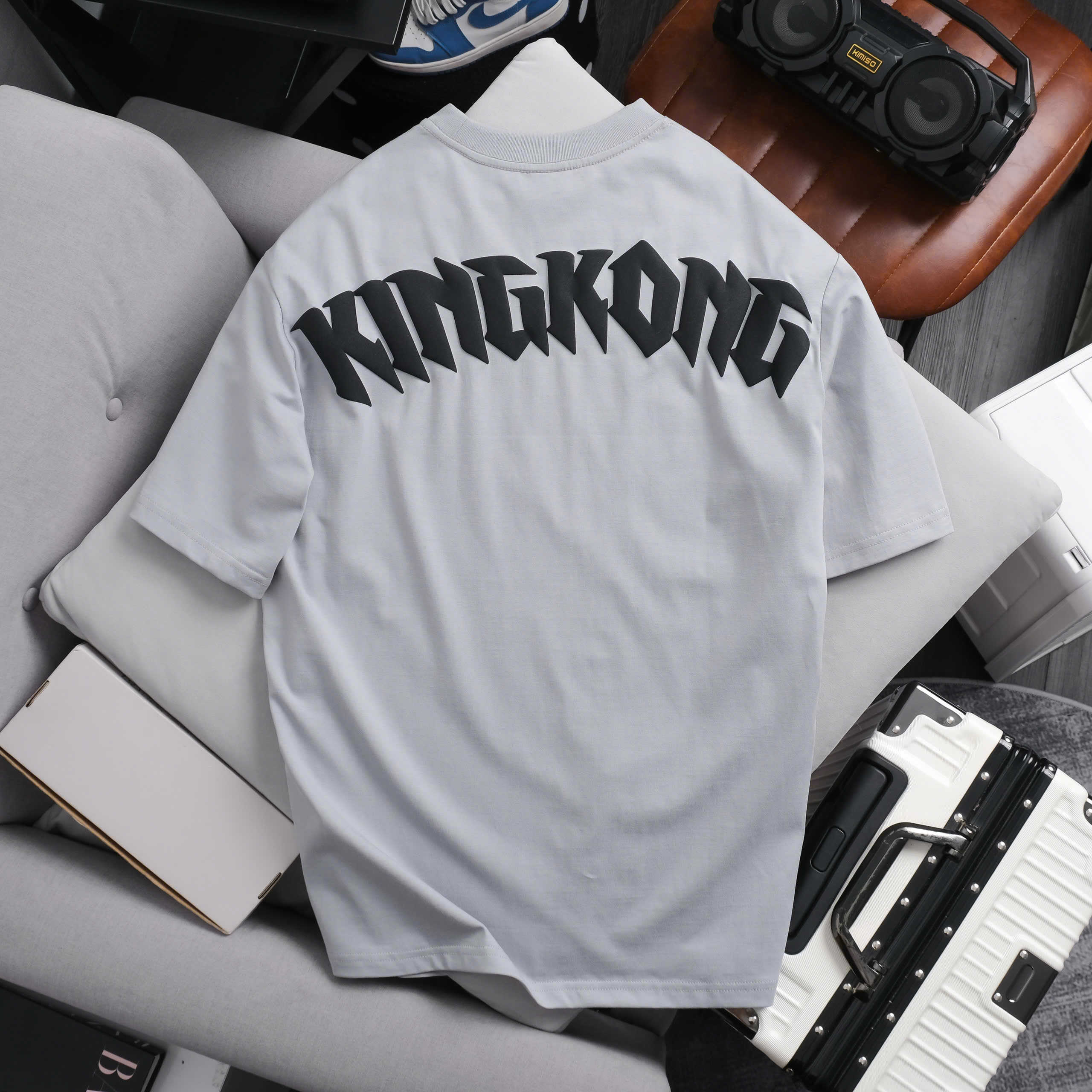 Personality Short Sleeve KINGKONG Letter Printed T-shirt