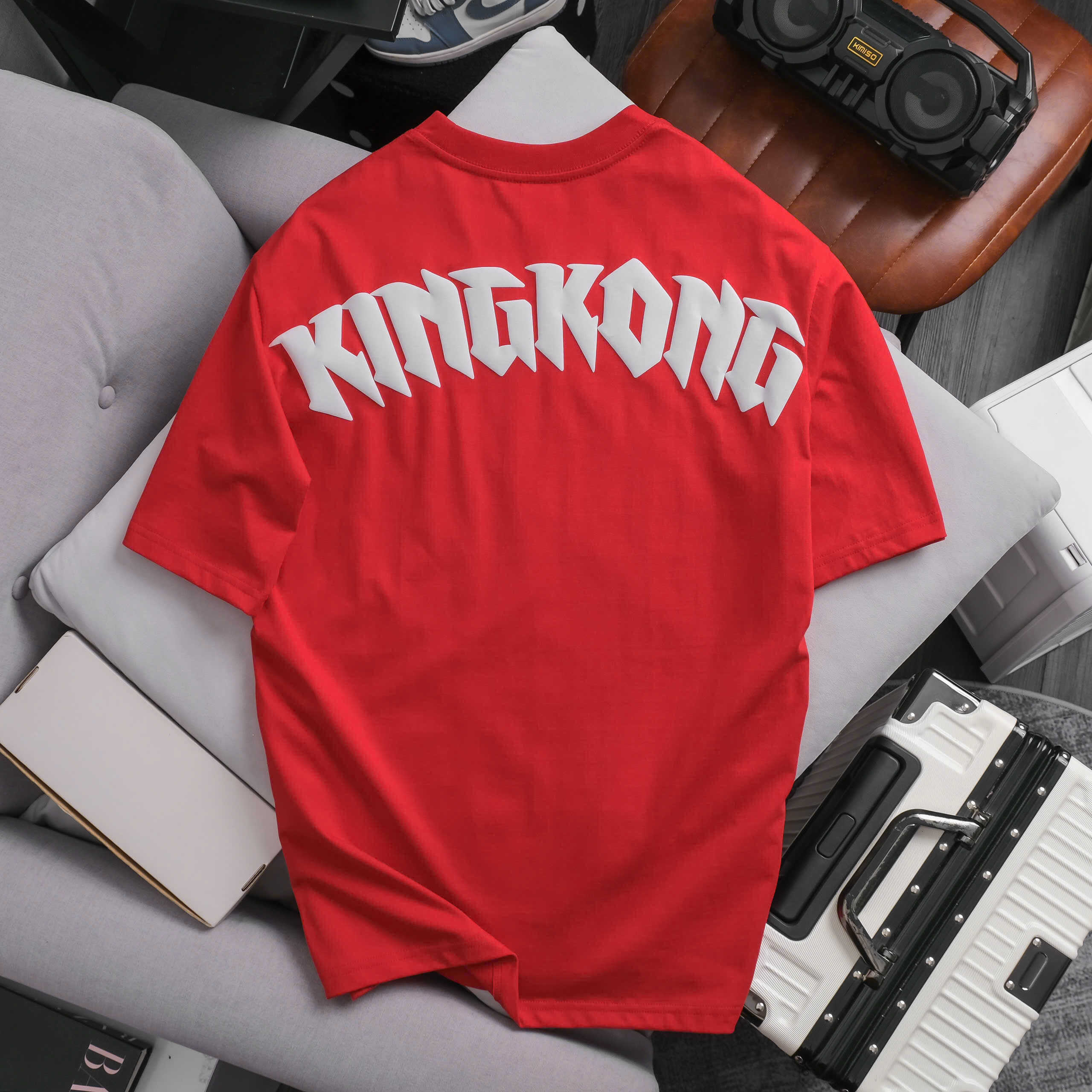 Personality Short Sleeve KINGKONG Letter Printed T-shirt