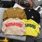 Personality Short Sleeve KINGKONG Letter Printed T-shirt