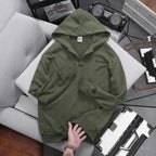 Men's and Women's Basic Fleece Collar Hoodie