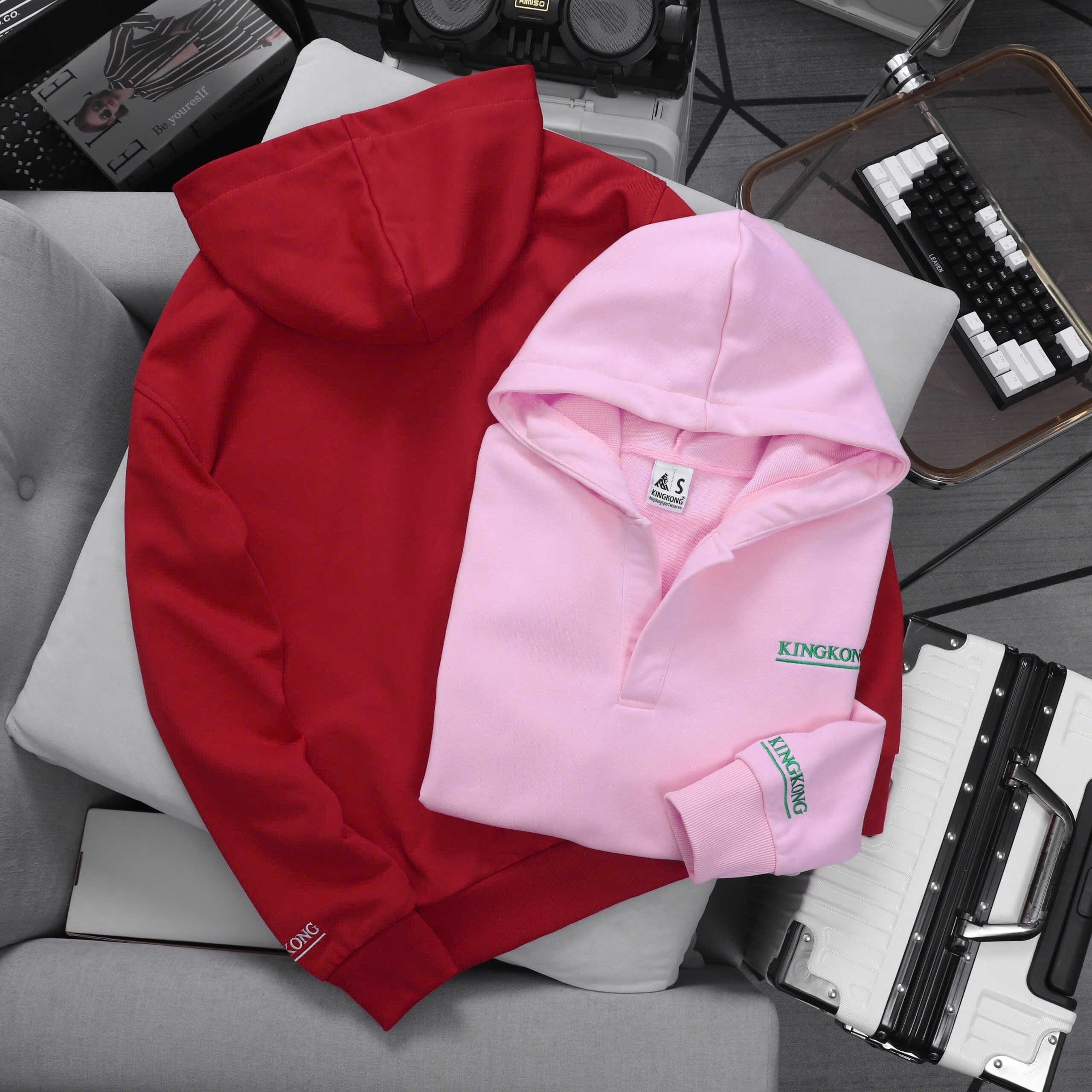 Men's and Women's Basic Fleece Collar Hoodie