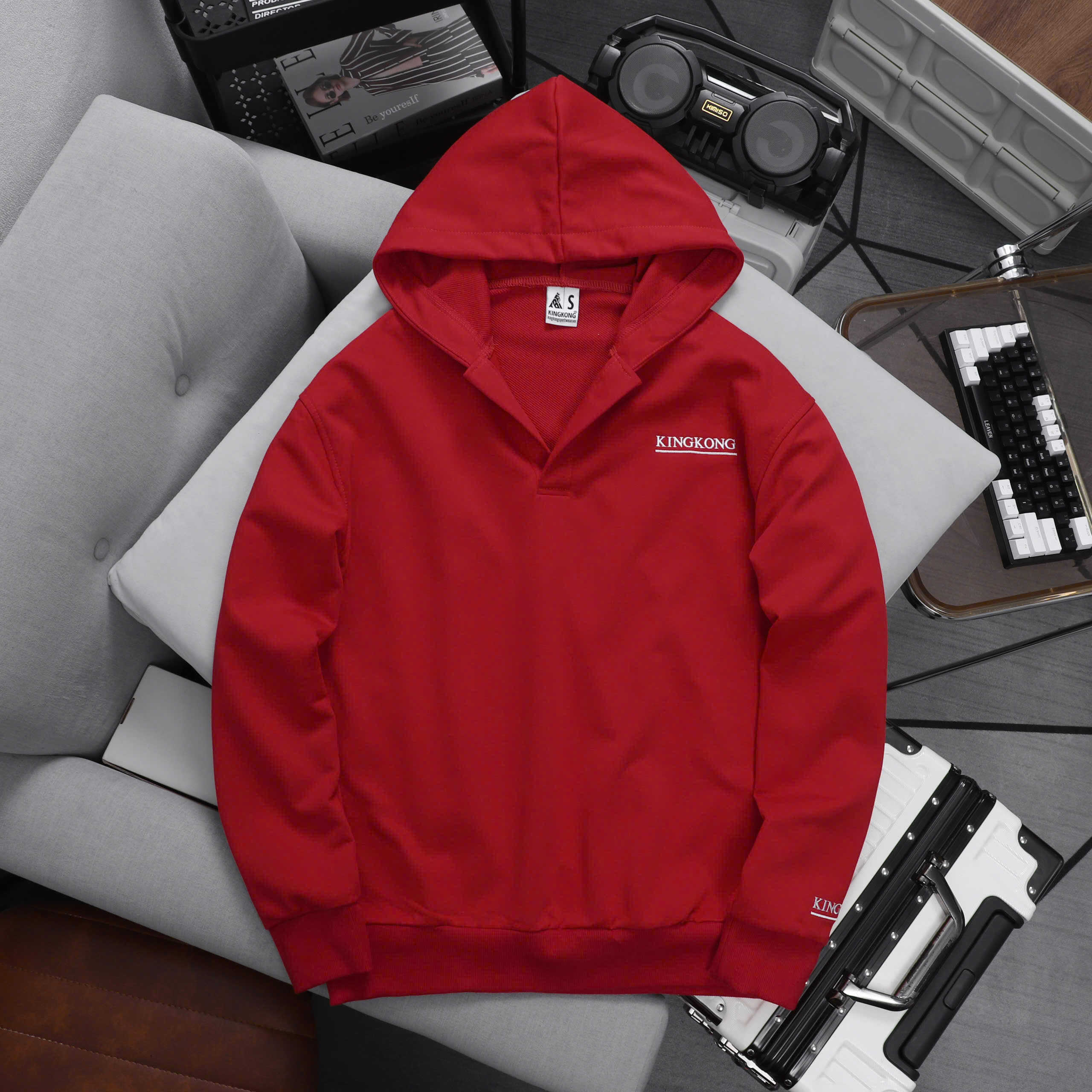 Men's and Women's Basic Fleece Collar Hoodie