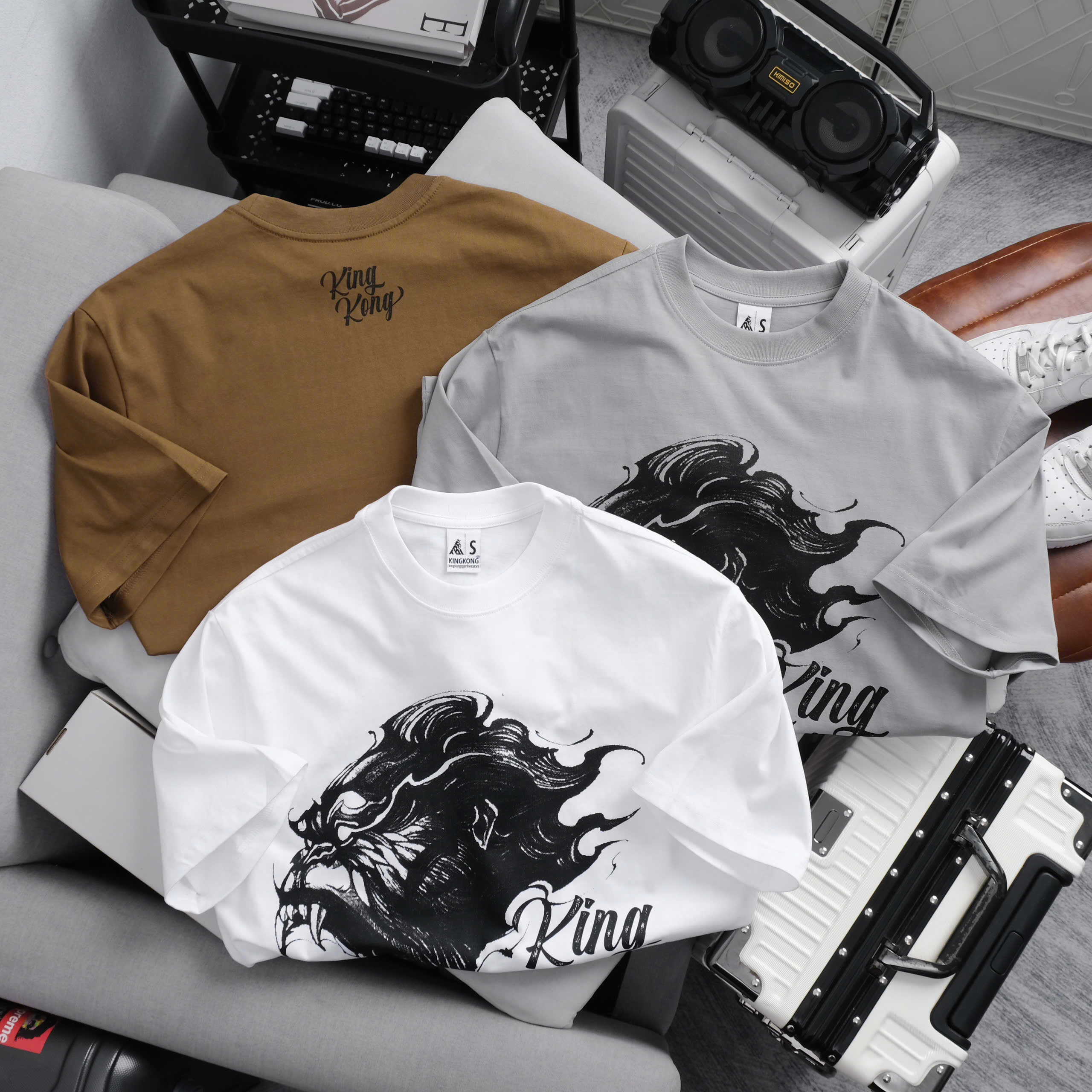 Kong Top Oversize Comfortable Stretch T-Shirt