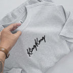 Oversize Honeycomb T-shirt with KingKong Letter Print