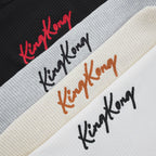 Oversize Honeycomb T-shirt with KingKong Letter Print