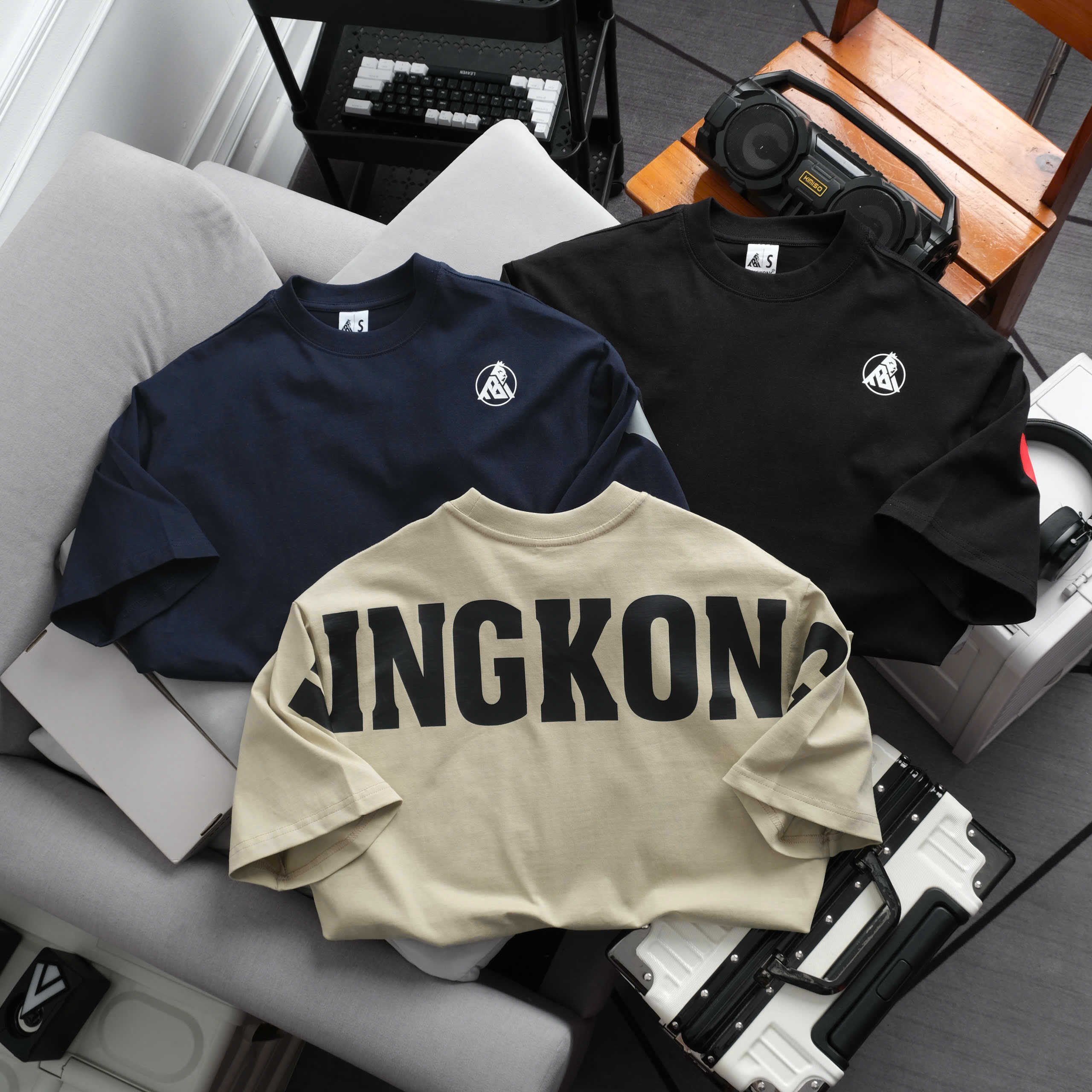 KingKong Back Print Oversized Cotton Tee