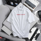 Oversize Cotton T-shirt Anti Mens Skip Leg Day