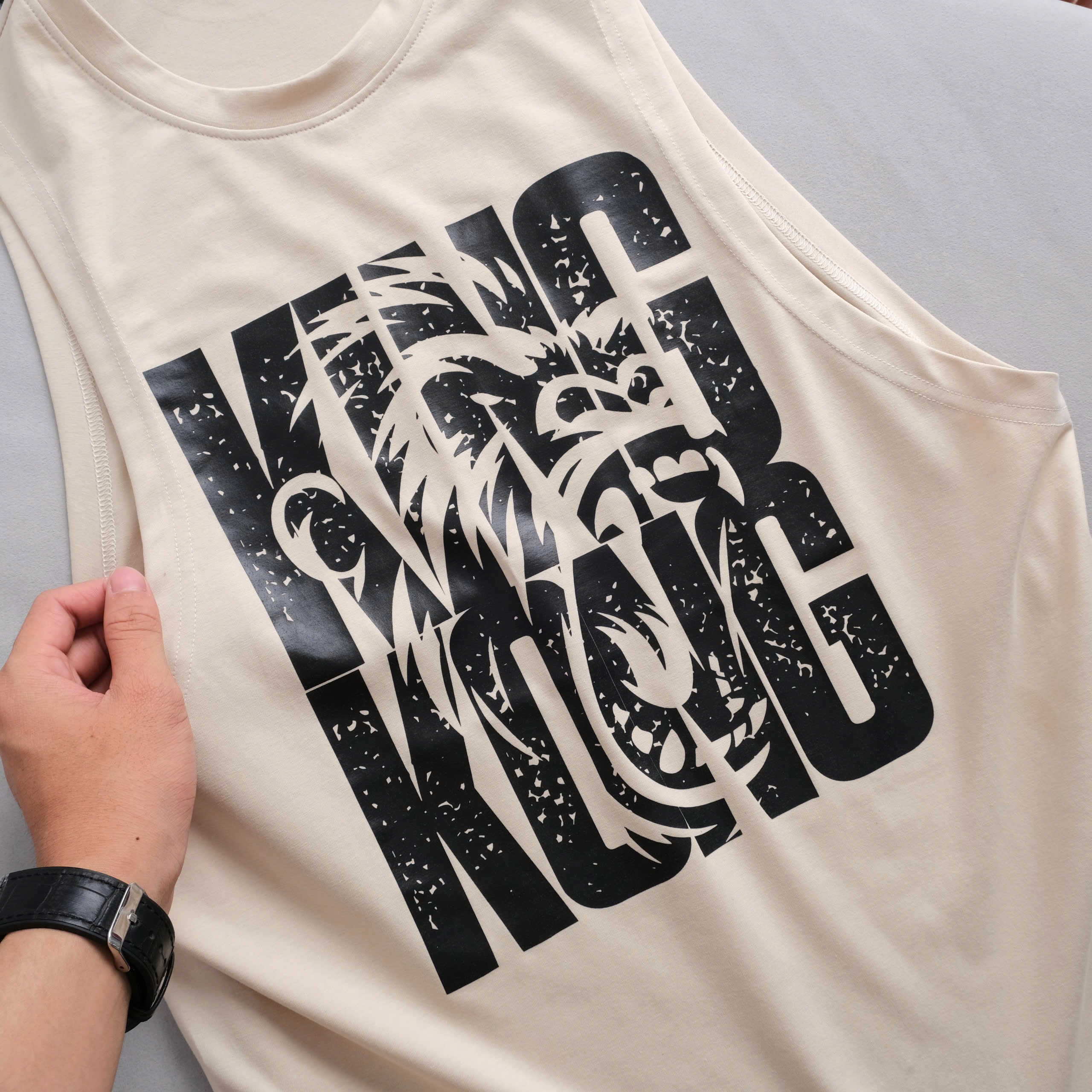 KingKong Tanktop Cotton Printed KingKong Design