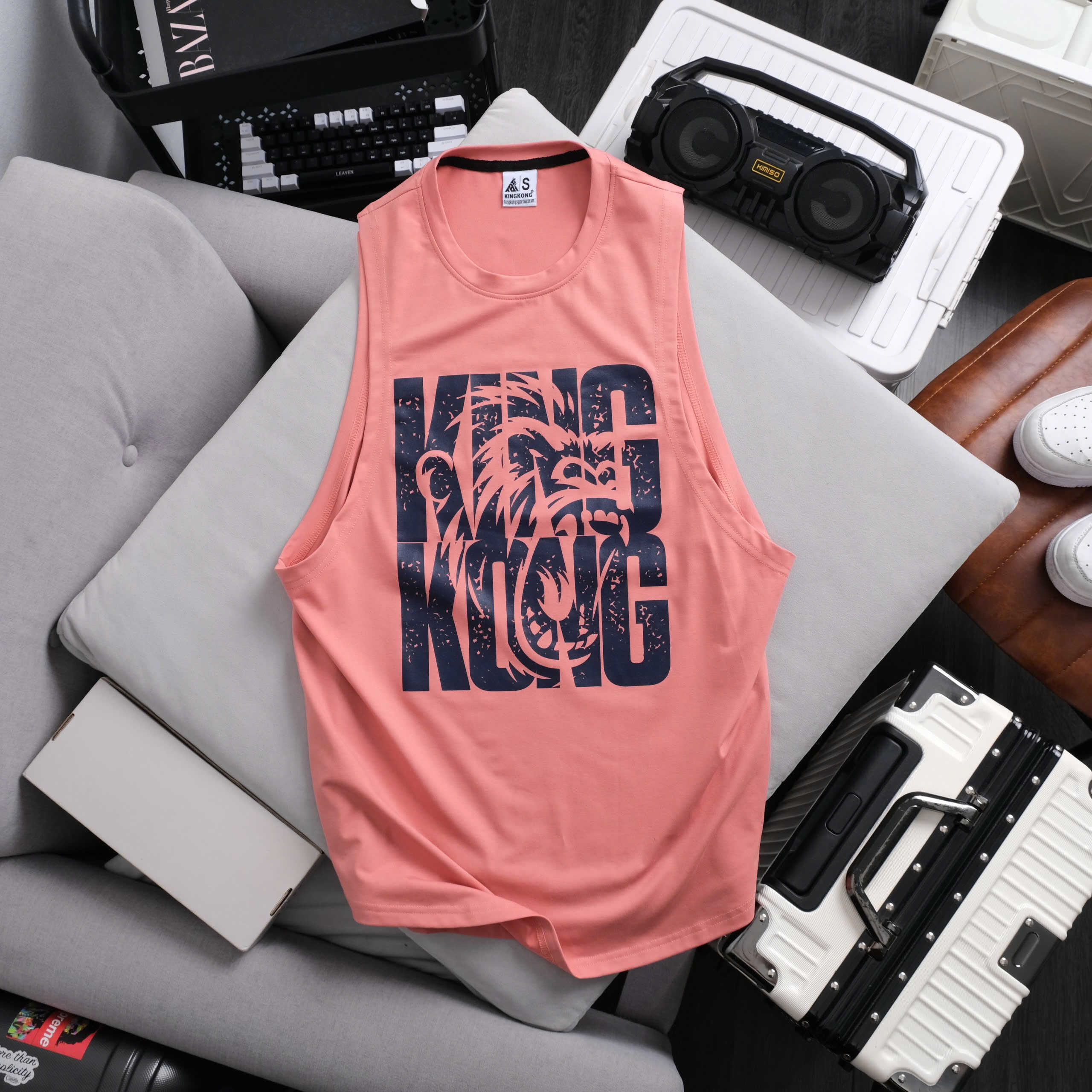 KingKong Tanktop Cotton Printed KingKong Design