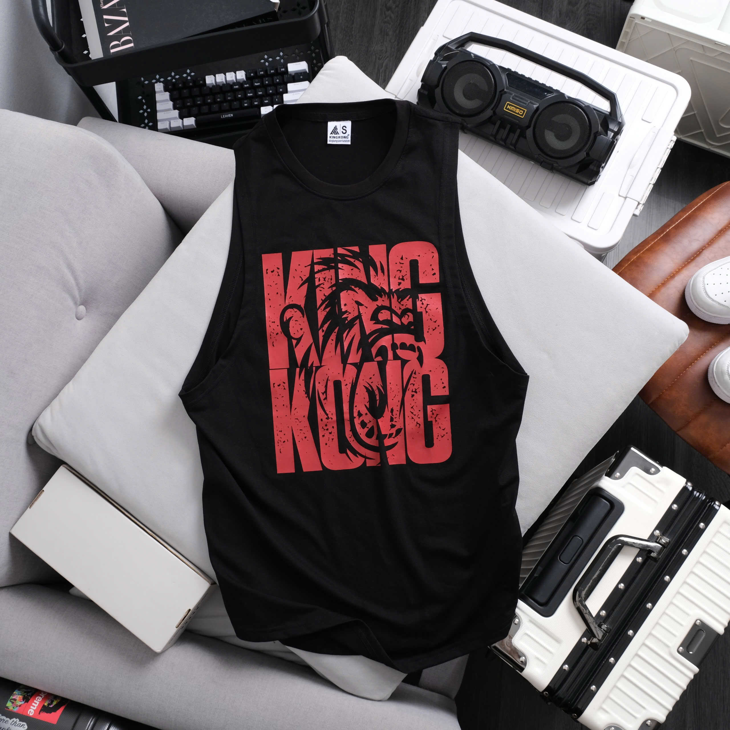 KingKong Tanktop Cotton Printed KingKong Design