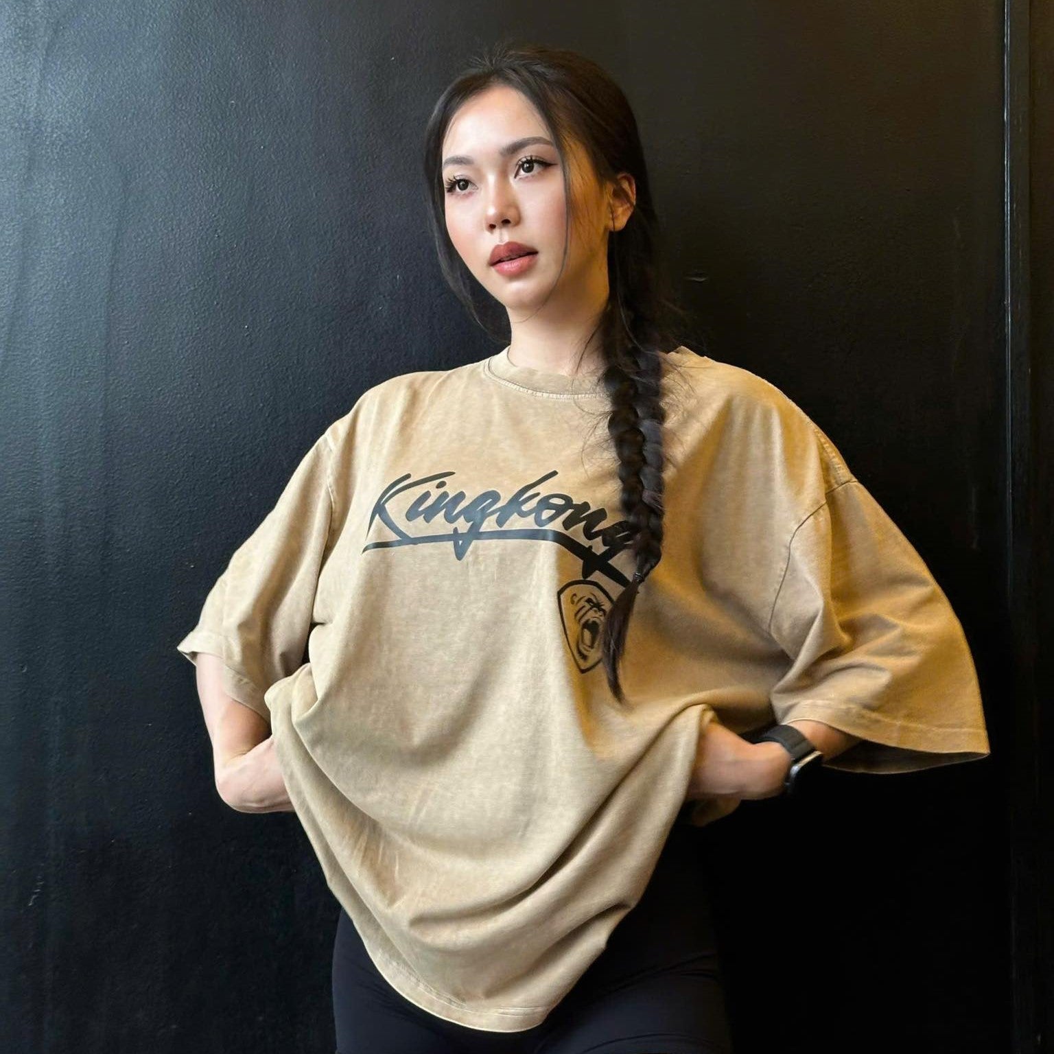 Wash Acid Oversize T-shirt Unisex Men Women