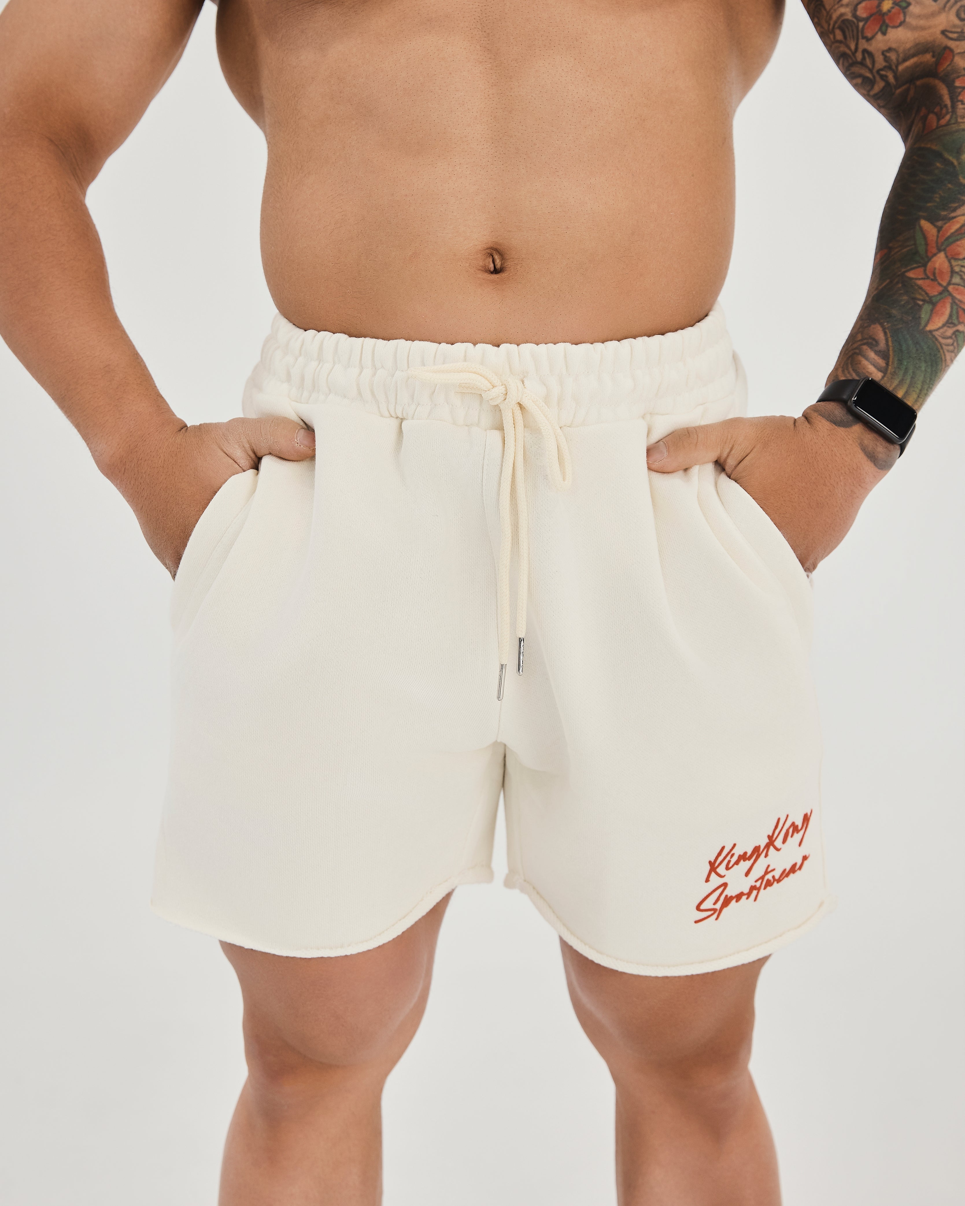 KingKong Fleece Shorts Featuring Zipper Pockets