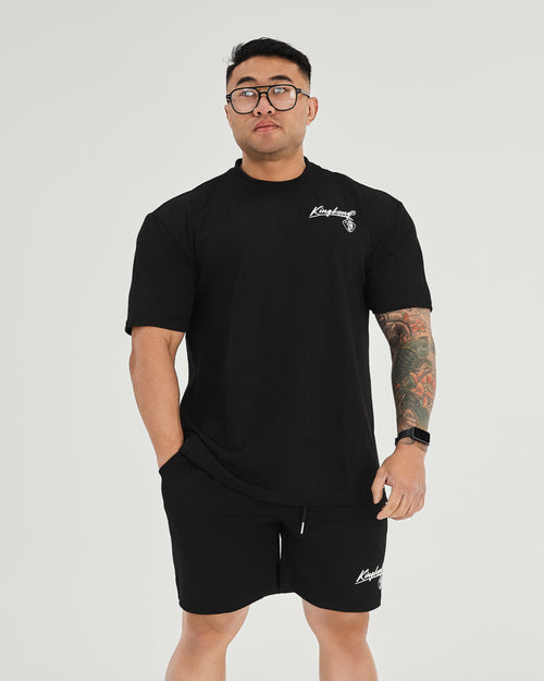 KingKong Unisex Oversized Basic Ribbed T-Shirt