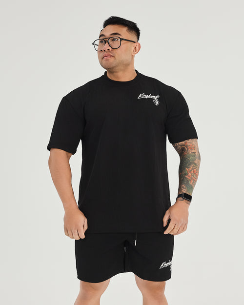 Unisex Oversized Basic Ribbed Shorts