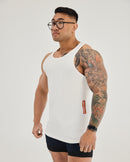 KingKong Fitted Ribbed Tank Top with Logo Tag