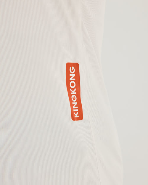 KingKong Fitted Ribbed Tank Top with Logo Tag