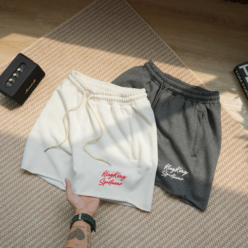KingKong Fleece Shorts Featuring Zipper Pockets