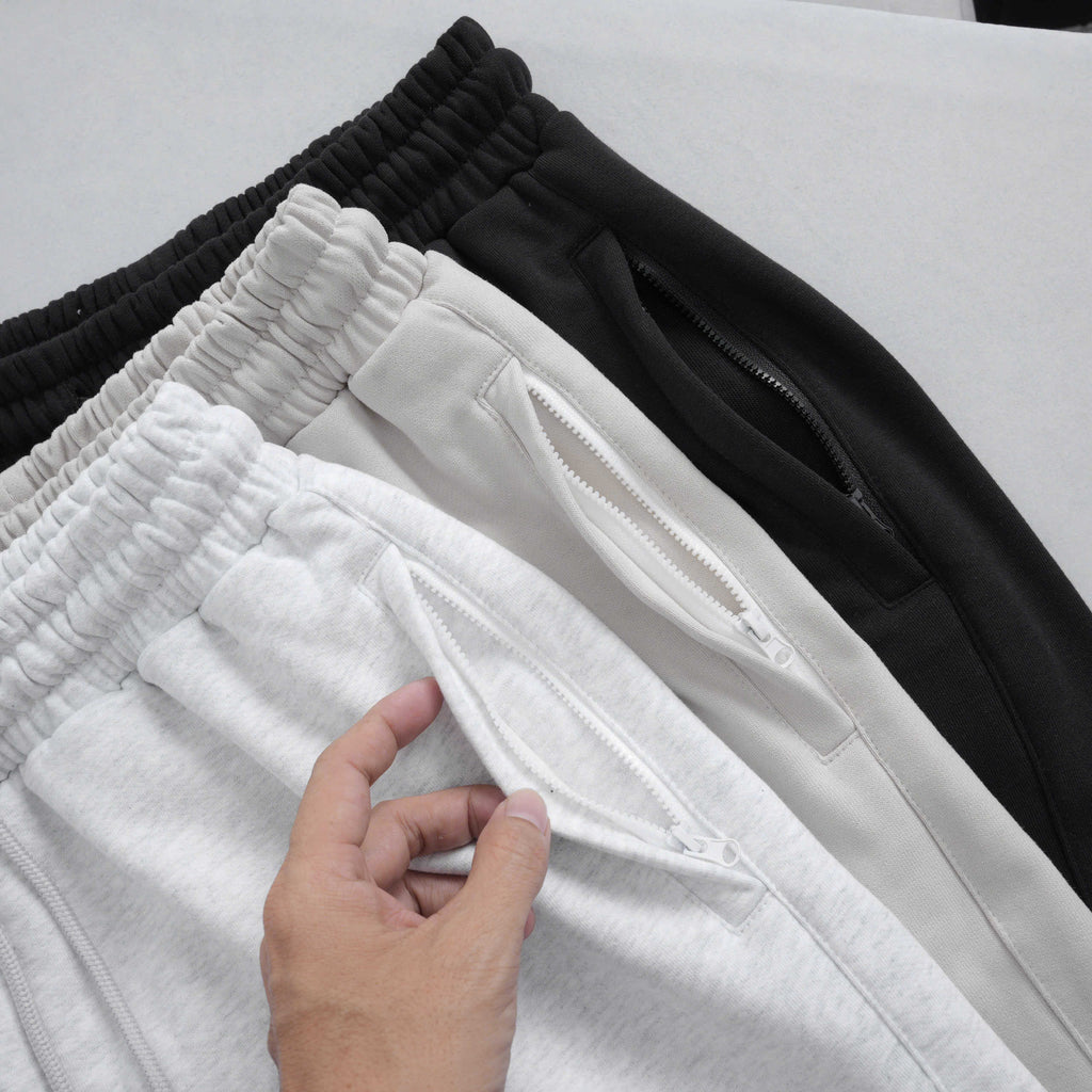 KingKong Athletic Fleece Shorts with Zippers