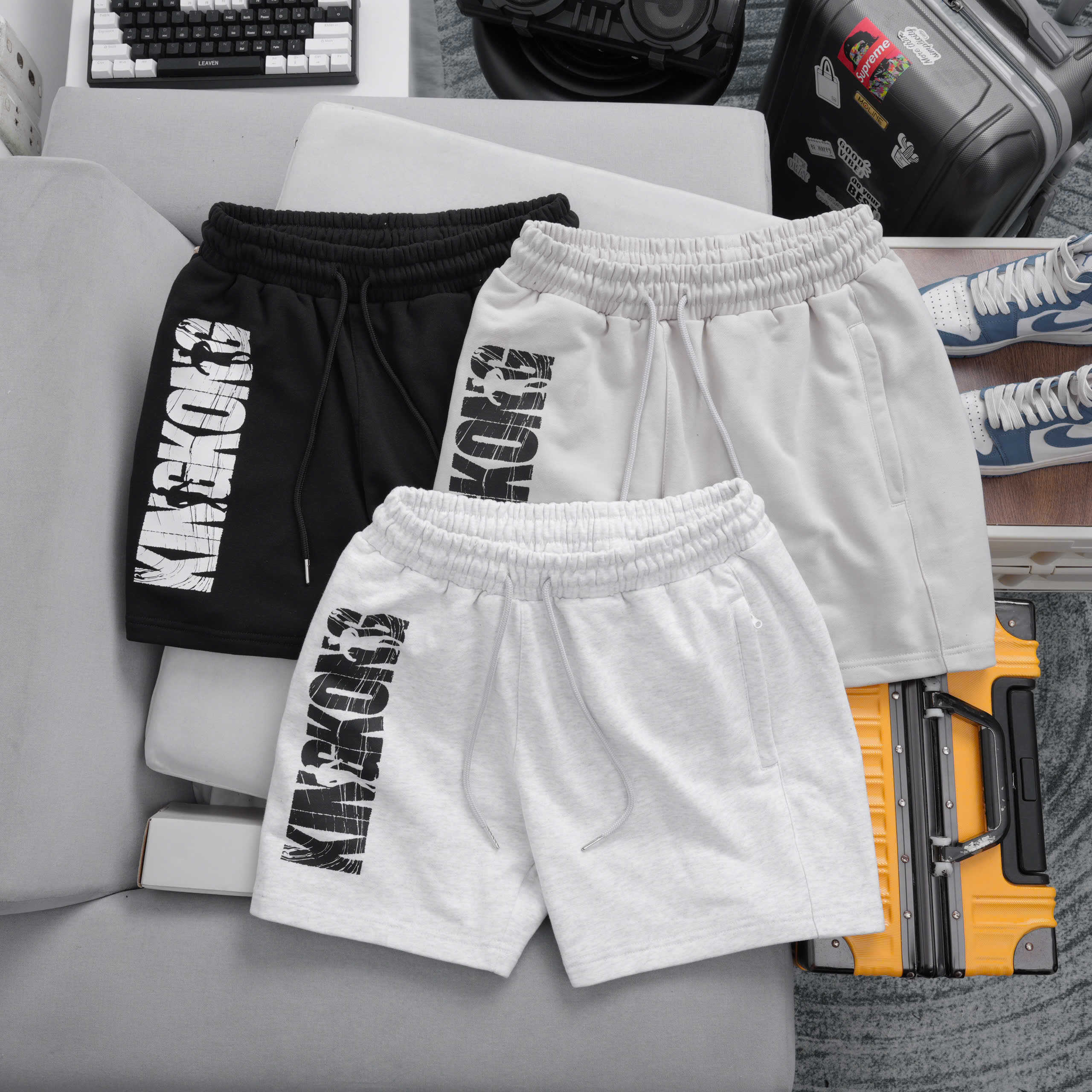 KingKong Athletic Fleece Shorts with Zippers