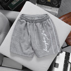Cotton Sports Shorts with White Stripes