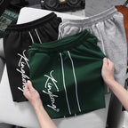 Cotton Sports Shorts with White Stripes