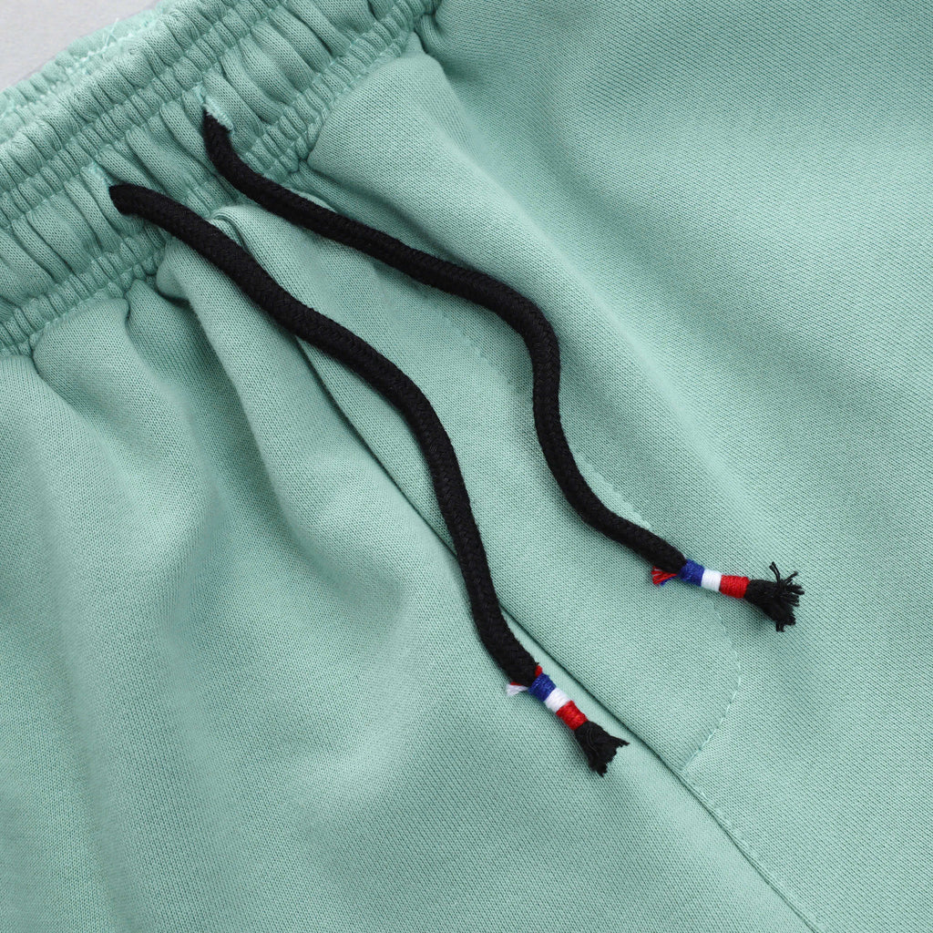 Letter Printed Fleece Sports Shorts