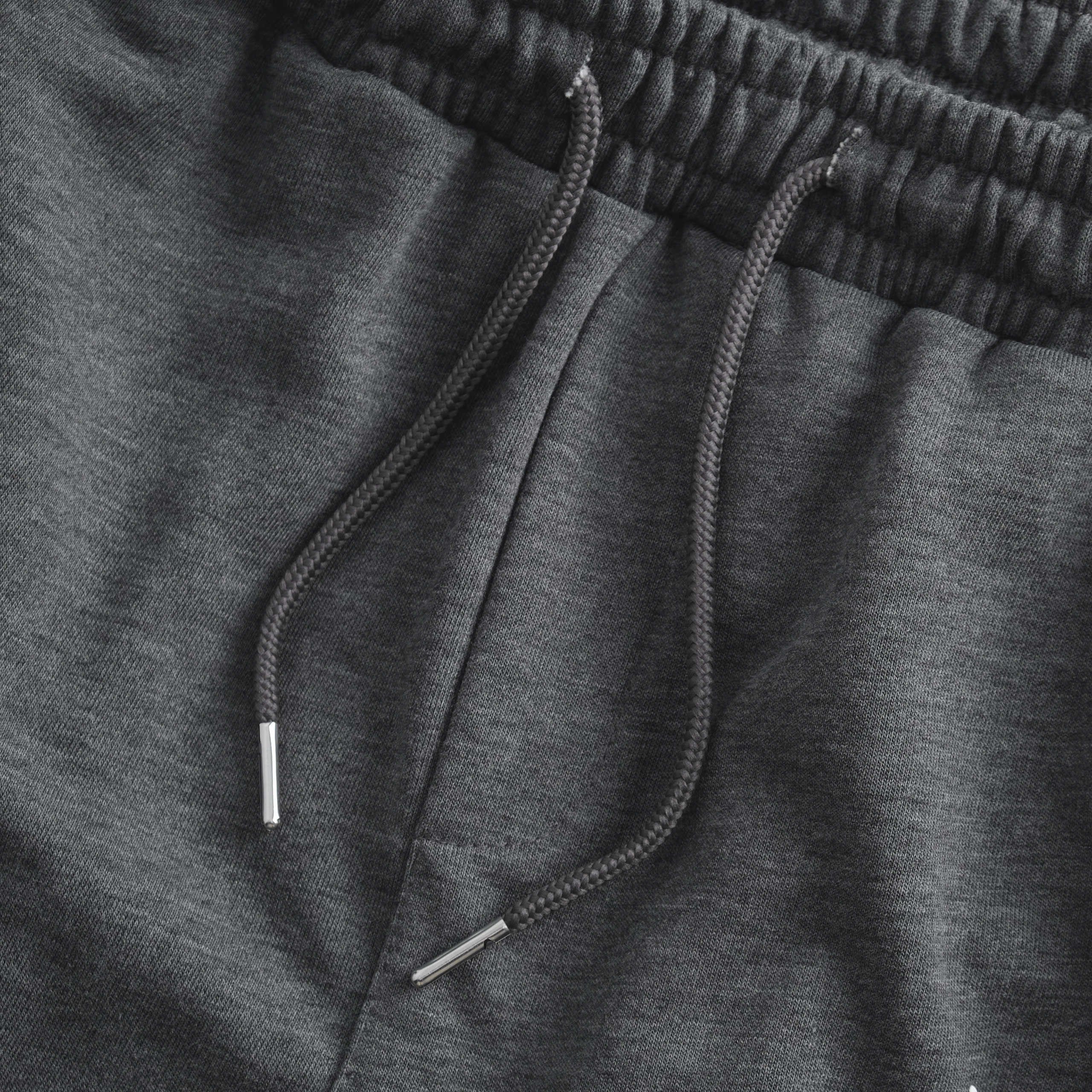 Zip Ruffled Fleece Shorts