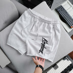 Zip Ruffled Fleece Shorts
