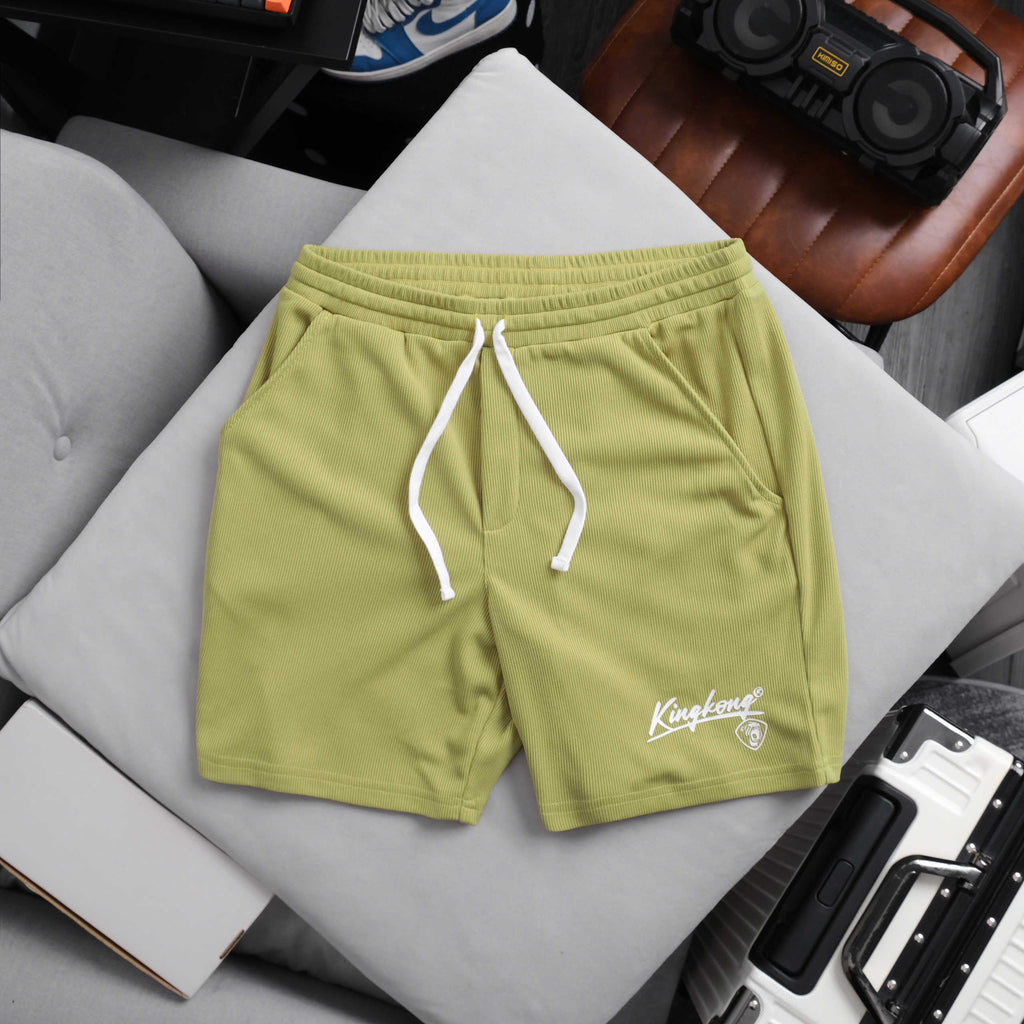 Unisex Oversized Basic Ribbed Shorts